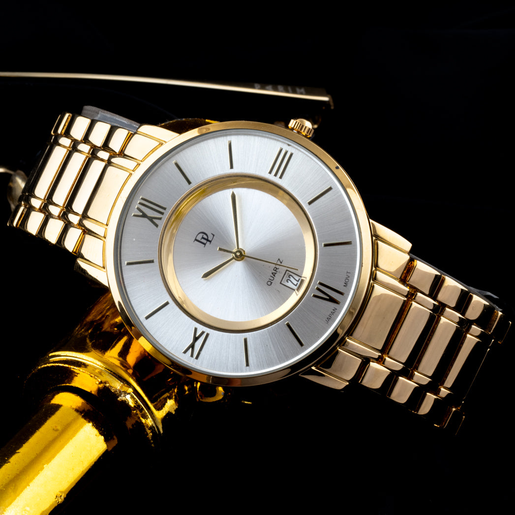 Personalized Watch With Steel Wristband Golden | Parfois