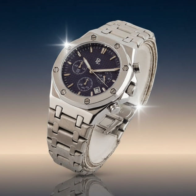 Silver Chain Royal King Chronograph - Signature
