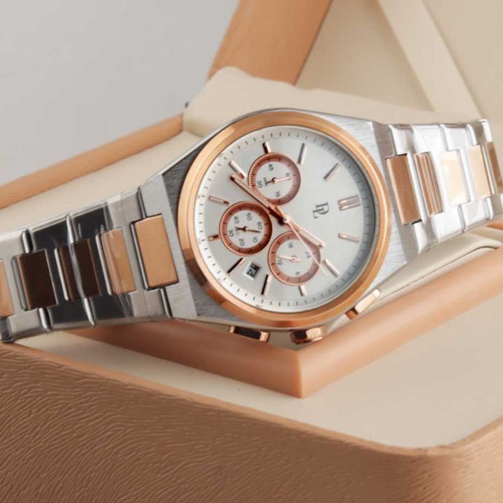 Delawrence Traditions Chronograph Men's watch Rose Gold